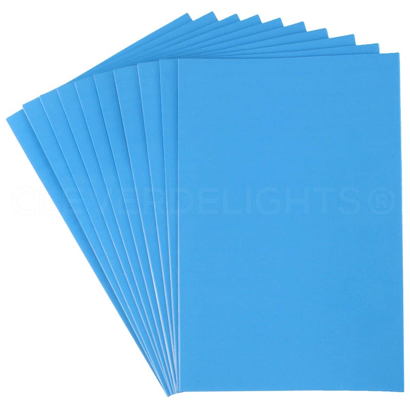 CleverDelights 10 Pack - CleverDelights 8" x 12" Foam Sheets - Assorted Colors - Large Self Adhesive Craft Sheets - 8x12 Inch - Image 3
